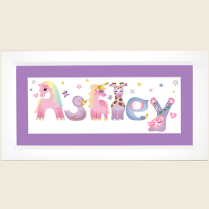 Framed Name Art - Ashley - Anna Marie's ABCs