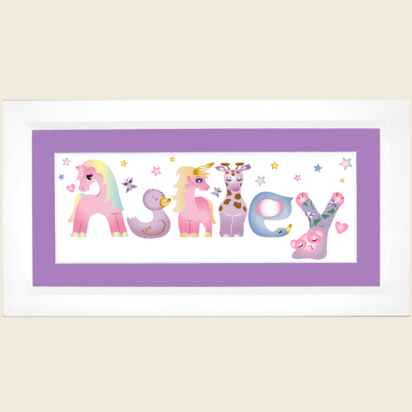 Framed Name Art - Ashley - Anna Marie's ABCs