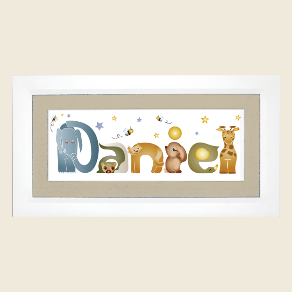 Framed Name Art - Daniel - Anna Marie's ABCs