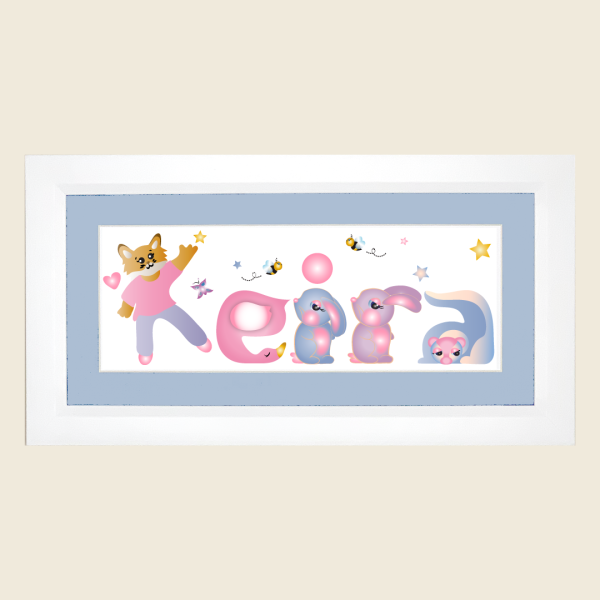 Framed Name Art - Keira - Anna Marie's ABCs