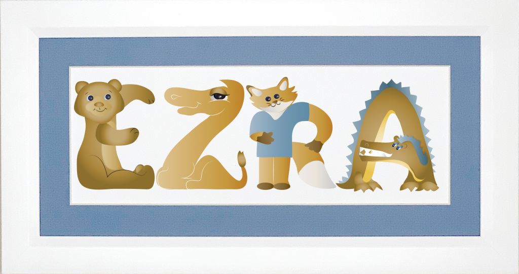 Framed Name Art My ABC Name