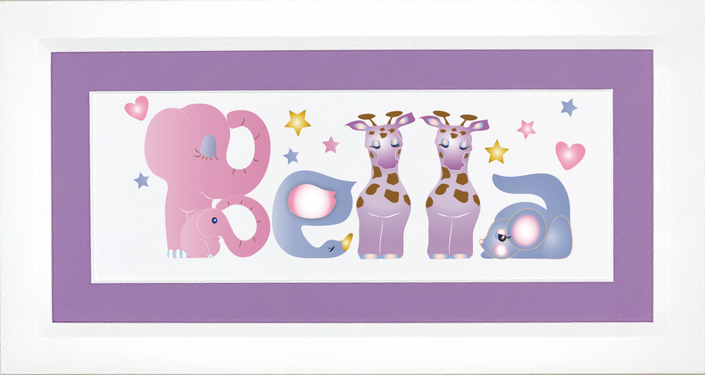 Framed Name Art My ABC Name